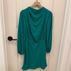 Amanda Uprichard Green Long Sleeve Dress